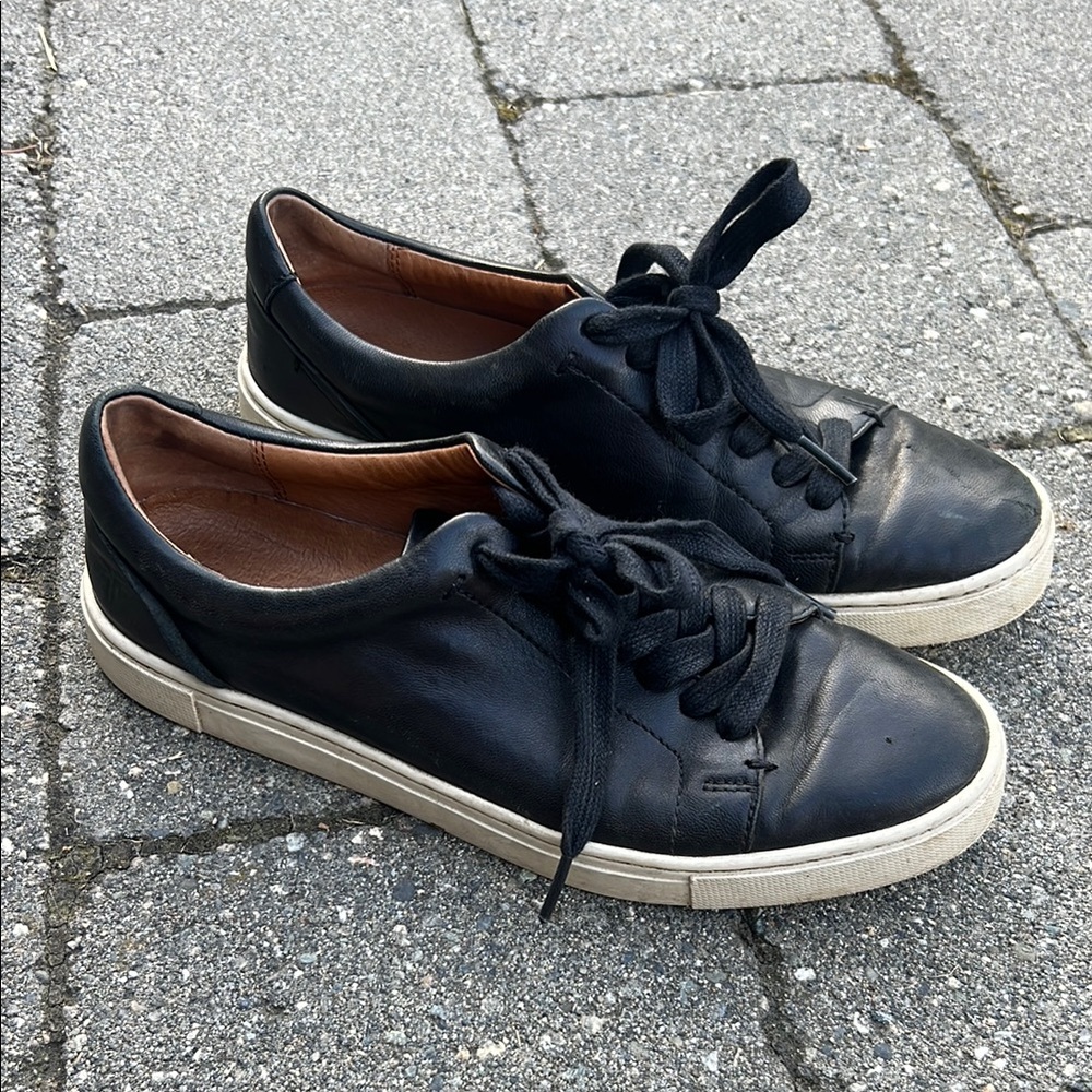 Frye Black Leather Sneakers